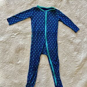 KicKeePants Super Soft One Piece (Blue and Green)